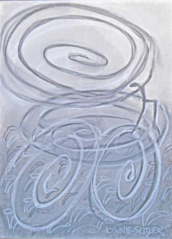 "Velocity," pastel by Lynne Seitzer