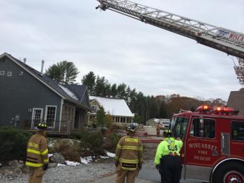 Edgecomb, pool house, fire, mutual aid