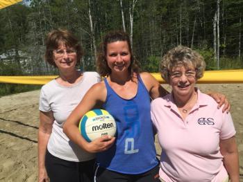 Mary Nickerson, Julie Jones, Sharon Snell, volleyball, Suki Lane, Wiscasset, Dean Snell Foundation, cancer