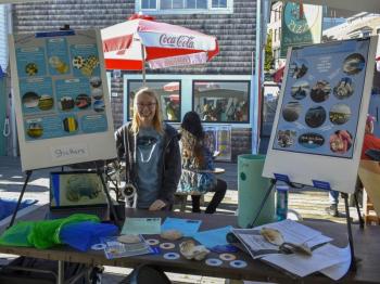 A booth at the festival. 