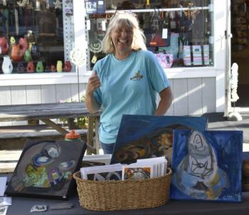 A booth at the festival. 