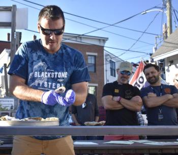 The oyster shucking competition.