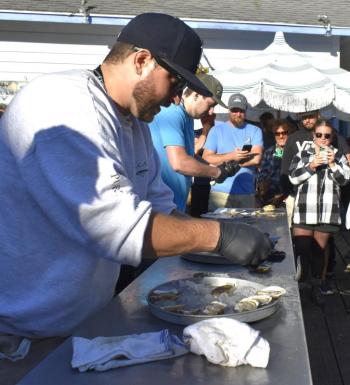 The oyster shucking competition.