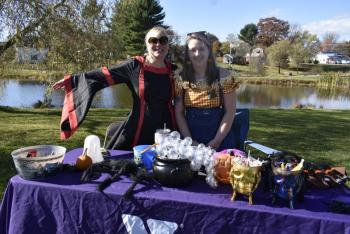 BRYMCA table at the Railway Spooktacular Oct. 26, LISA KRISTOFF/Boothbay Register