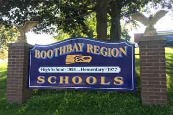 Boothbay Region Schools sign. File photo