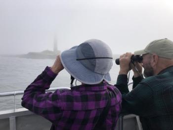 Puffin tours circle Petit Manan Island (Photo courtesy Barbara Mogel)