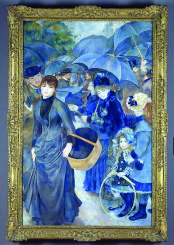 Pierre-Auguste Renior's "The Umbrellas" at the National Gallery, London.