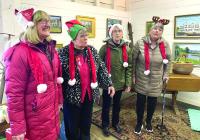  the Heart ‘n Soul Quartet bring the songs of the season to Wiscasset Village during Wiscasset Holiday Marketfest. Lucia Droby photo