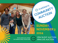 Four people smiling indoors at Trekkers Auction