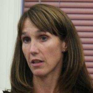 Lincoln County Healthcare Vice President for Physician Services Stacy Miller responds to questions about the St. Andrews emergency room closure. JOHN EDWARDS/Boothbay Register