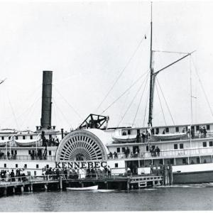 The steam-powered side-wheeler, the "Kennebec." 