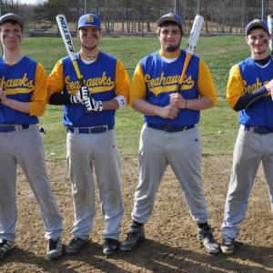 The BRHS boys varsity baseball team, below, is expected to lean on its senior leadership in the upcoming season. The seniors are, from left, Stephen Barter, Nate Colcord, Linc Simmons, Jesse Peters and Cormac Miller (not pictured). BEN BULKELEY/Boothbay Register