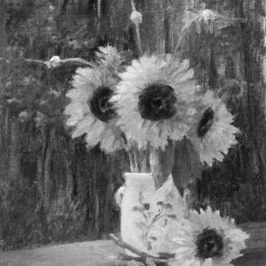 "Sunflowers en plein air," by Corinne McIntyre