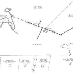 A boundary survey map of the Smith property. Courtesy of Leighton & Associates