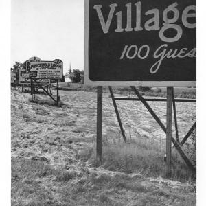 View of the Boothbay Baptist Church in 1965 as seen from the location of Simmons, Harrington and Hall Funeral Home on Route 27. Courtesy of Rupe Neily