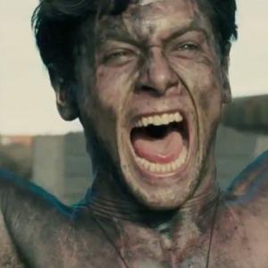 Jack O’Connell as Louis Zamperini in “Unbroken””