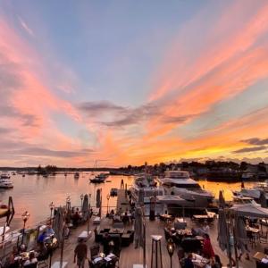 boothbay harbor, sunsets, dining, waterfront dining