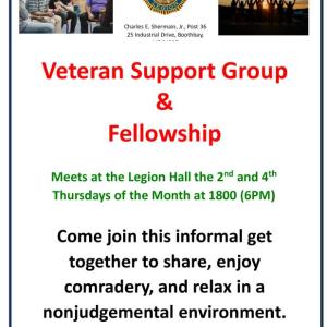 Veteran Support Group and Fellowship.