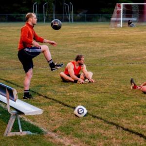 Alumni soccer game. BOB BOND/40 Federal Studio