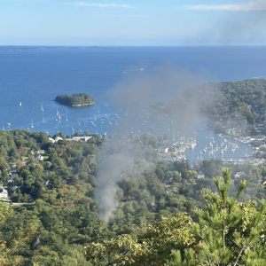 A house fire on Rockbrook Drive in Camden broke out just after 3 p.m., Sept. 24. (Photo courtesy Jen Roberts)