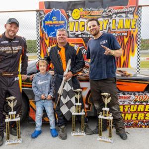  Super Street top 3, from left: Josh St. Clair, Jr. Official Zeke Turner, Bubba Pelton and Nick Morton.  Jasen Dickey Photography