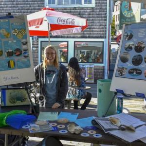 A booth at the festival. 