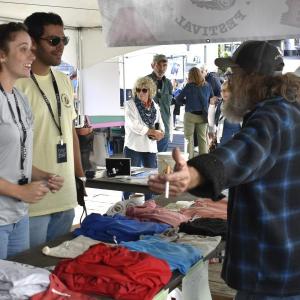 A booth at the festival. 