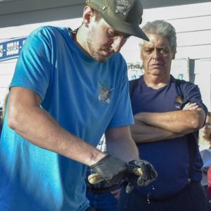 The oyster shucking competition.