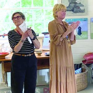 Gallery owners Kathleen Jones, left, and Diana Kerr. Courtesy of the gallery