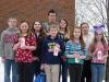 February Students of the Month include, left to right: Joshua Jones, Olivia Peaslee, Corey Campbell, Joseph Pinkham, Dylan Young, Gabrielle Chapman, Natalie Corson, Ella Jones and Samantha Myers. Courtesy of Wiscasset Middle School