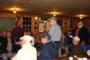 Standing, from left, are former presidents Lou Scala, Arthur Reed, and Dennis Blackman. SUE MELLO/Boothbay Register