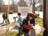 Fifth graders collect 2,000 pieces of trash around their school on Earth Day. Courtesy of Wiscasset Middle School