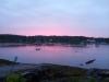 A pink sunset over West Boothbay Harbor on July 25. Courtesy of Robbie Watts