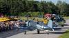 The vintage aircraft of the Texas Flying Legends and the Murphy family line up on the tarmac at Wiscasset after their flight. Courtesy of Dave Cleaveland/Maine Imaging/www.maineimaging.com